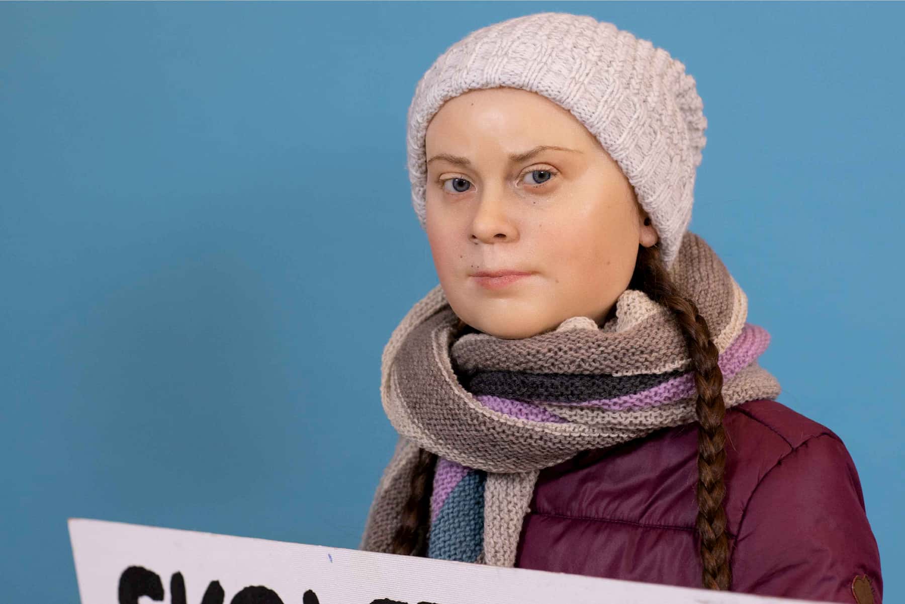 Greta Thunberg als Wachfigur
